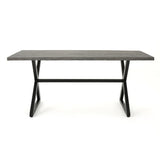 Adina 7-piece Wicker Aluminum Dining Set by Christopher Knight Home - N/A