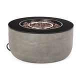 Adio Outdoor Modern 31-inch Circular Fire Pit by Christopher Knight Home - 31.10" W x 31.00" L x 15.00" H