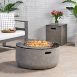 Adio Outdoor Modern 31-inch Circular Fire Pit by Christopher Knight Home - 31.10" W x 31.00" L x 15.00" H