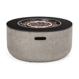 Adio Outdoor Modern 31-inch Circular Fire Pit by Christopher Knight Home - 31.10" W x 31.00" L x 15.00" H