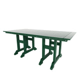 Polytrends Laguna Hdpe All Weather Outdoor Patio Dining Set with Rectangle Table, Arm Chairs, and Bench (6-Piece Set)