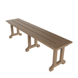 Polytrends Laguna Hdpe All Weather Outdoor Patio Dining Set with Rectangle Table, Arm Chairs, and Bench (6-Piece Set)