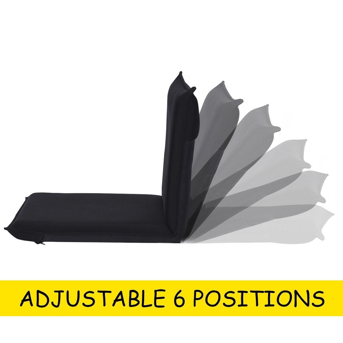 GZMR Adjustable 6 position Floor Chair Folding Lazy Man Sofa Chair