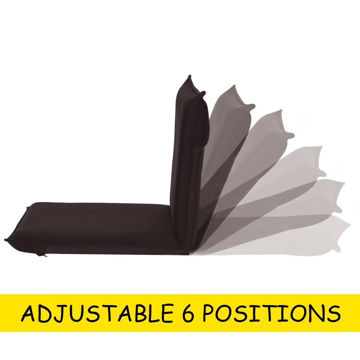 GZMR Adjustable 6 position Floor Chair Folding Lazy Man Sofa Chair