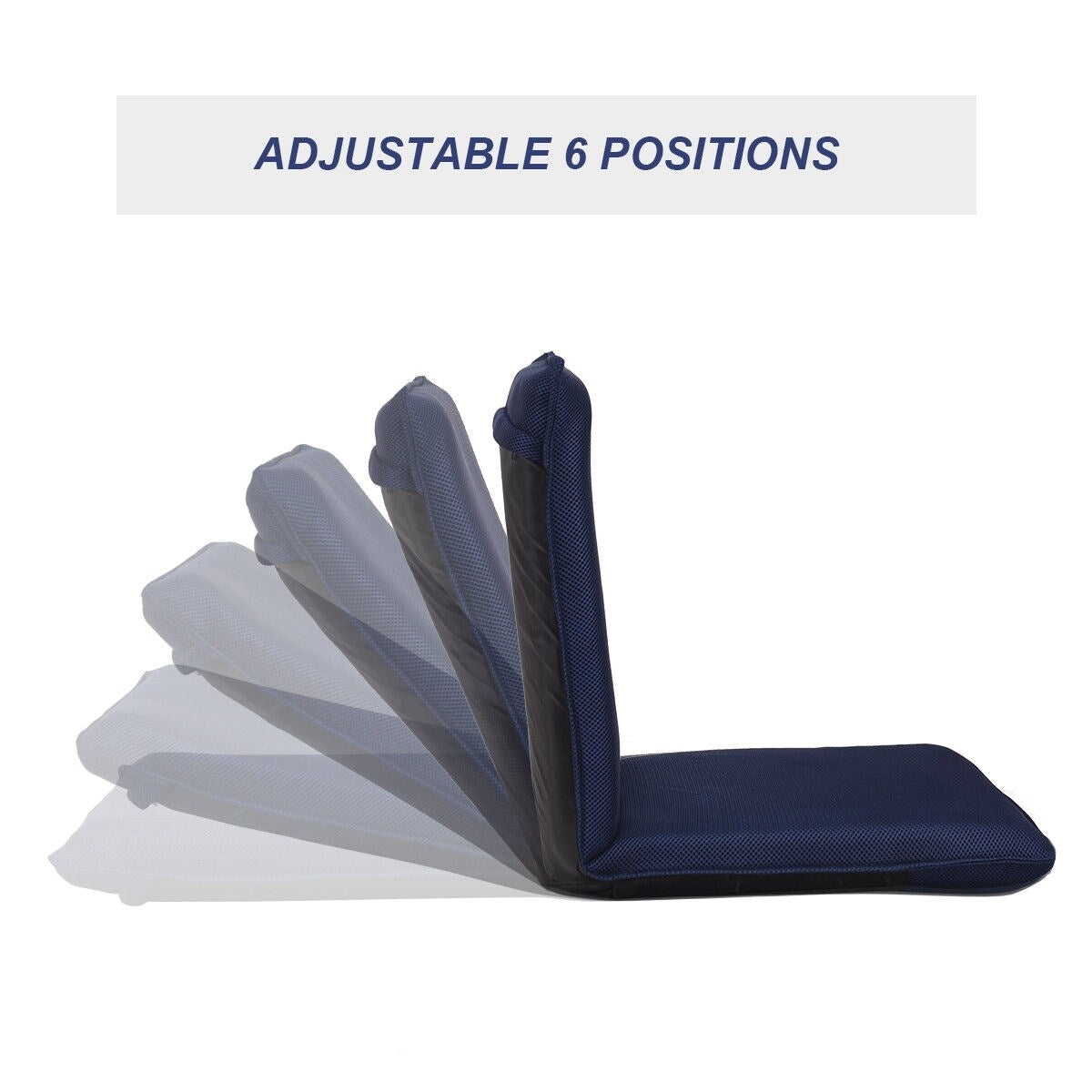 GZMR Adjustable 6 position Floor Chair Folding Lazy Man Sofa Chair