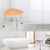 Adjustable Bamboo Shower Seat - 20"D x 15"W x 3"H