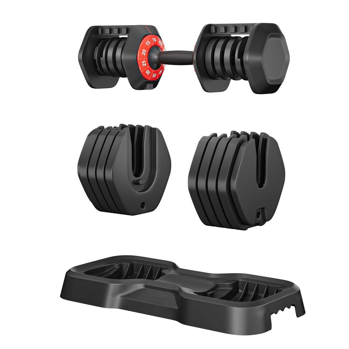 Adjustable Dumbbell 10 in 1 Free Dumbbell for Men and Women Fast Adjust by Turning Handle