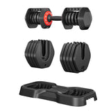 Adjustable Dumbbell 10 in 1 Free Dumbbell for Men and Women Fast Adjust by Turning Handle