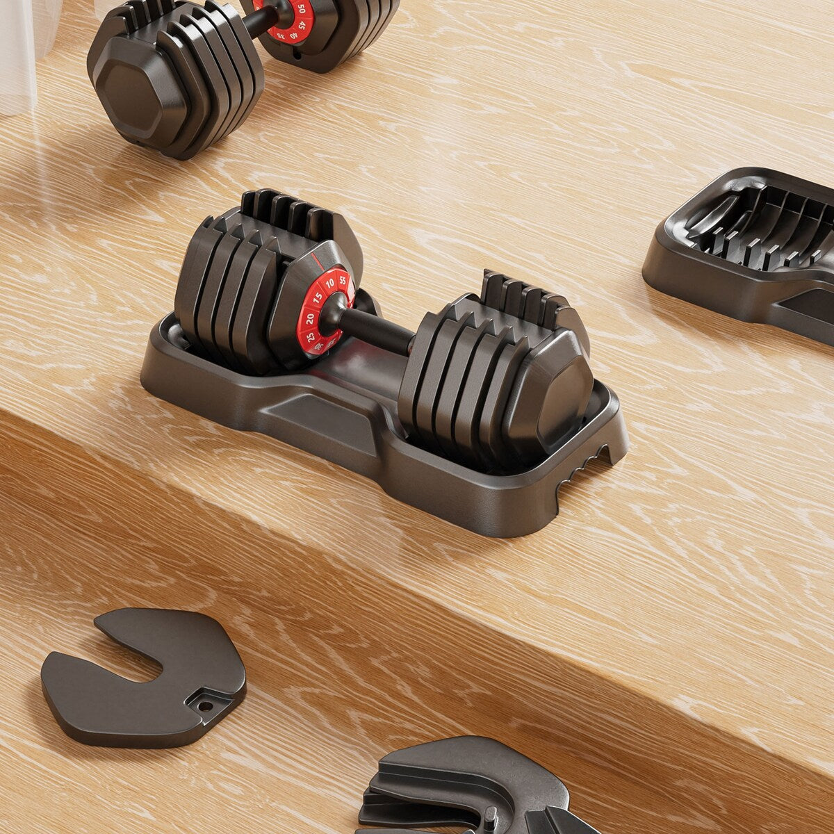 Adjustable Dumbbell 10 in 1 Free Dumbbell for Men and Women Fast Adjust by Turning Handle