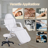 Adjustable Facial Bed Massage Salon Tattoo Chair with Two Trays