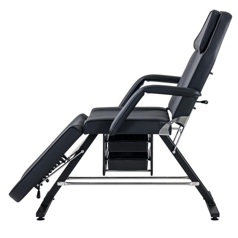 Adjustable Facial Bed Massage Salon Tattoo Chair with Two Trays