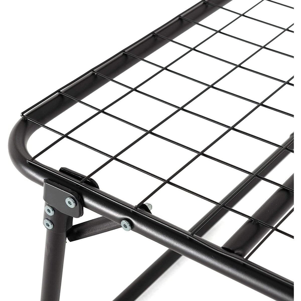 Adjustable Folding Bed Ottoman, Rollaway Guest Bed with Head Incline ,Removable Mattress & Side Pocket Heavy Duty Metal Frame