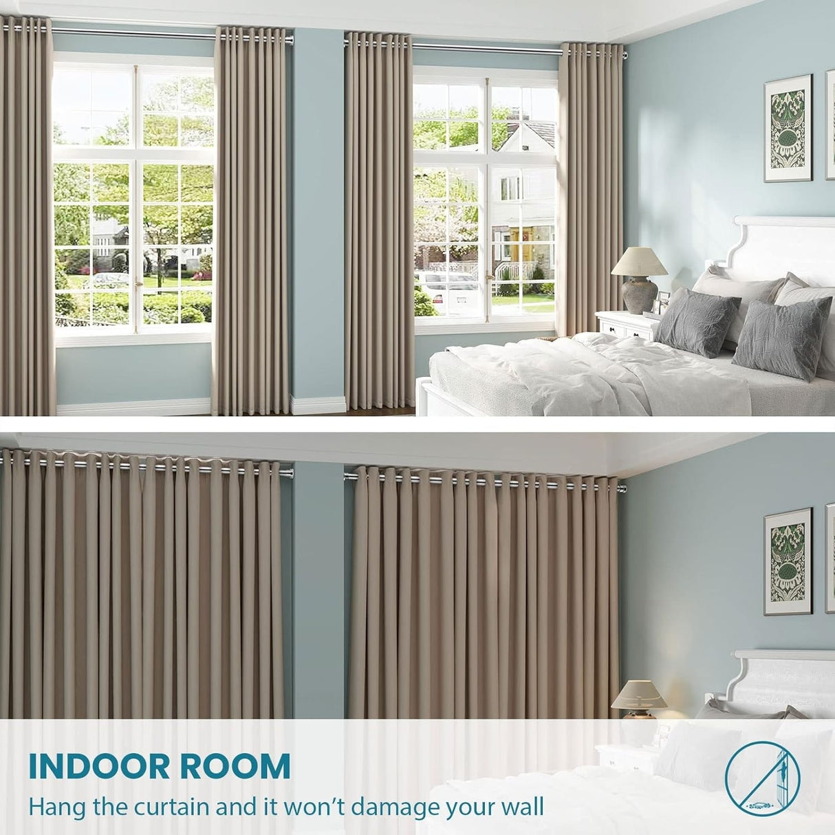 Adjustable Heavy Duty Tension Curtain Rod