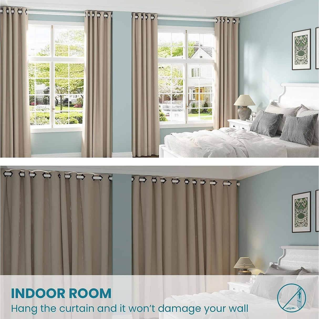 Adjustable Heavy Duty Tension Curtain Rod