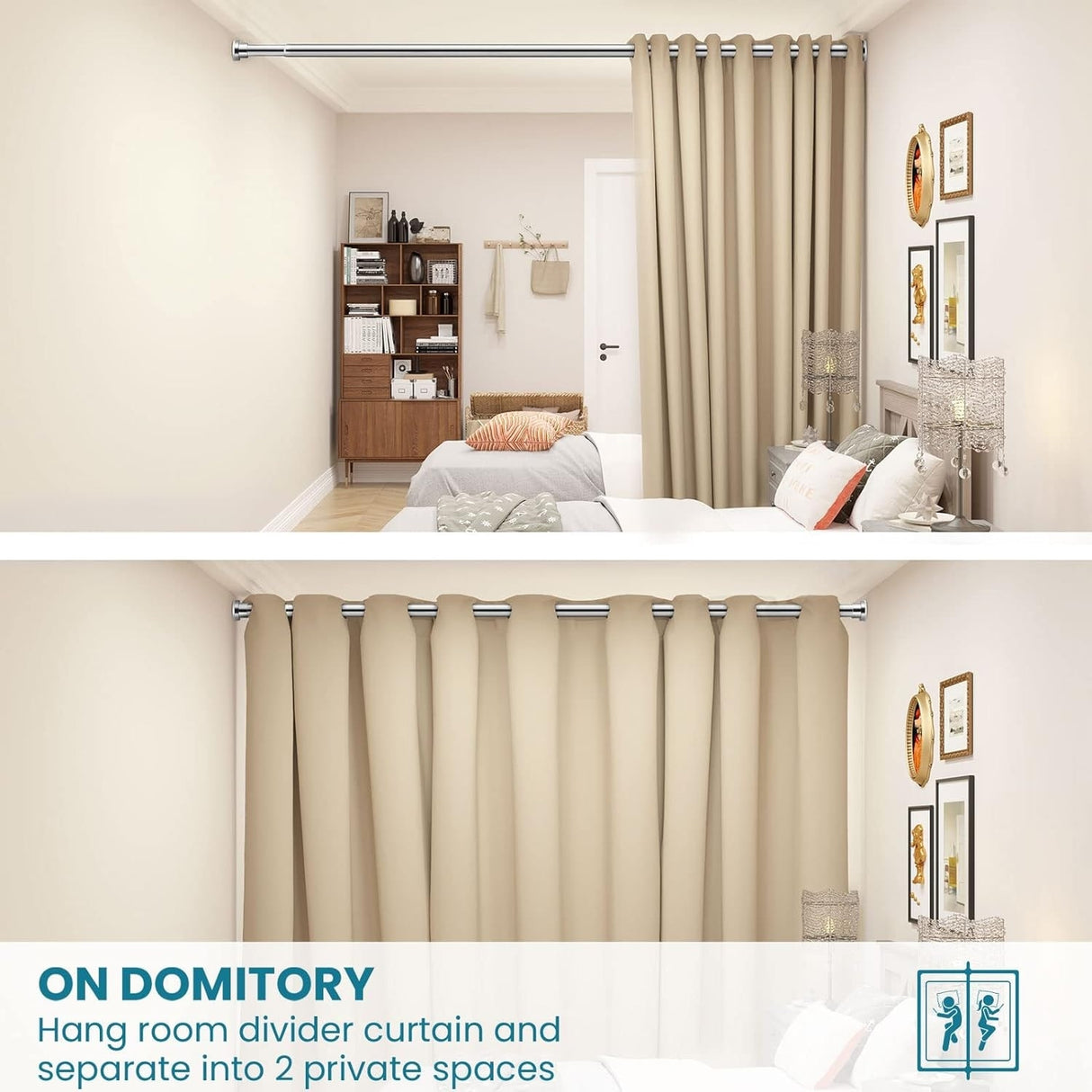 Adjustable Heavy Duty Tension Curtain Rod