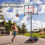 Adjustable Height Portable Impact Backboard Outdoor Basketball Hoop