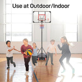 Adjustable Height Portable Impact Backboard Outdoor Basketball Hoop