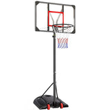 Adjustable Height Portable Impact Backboard Outdoor Basketball Hoop
