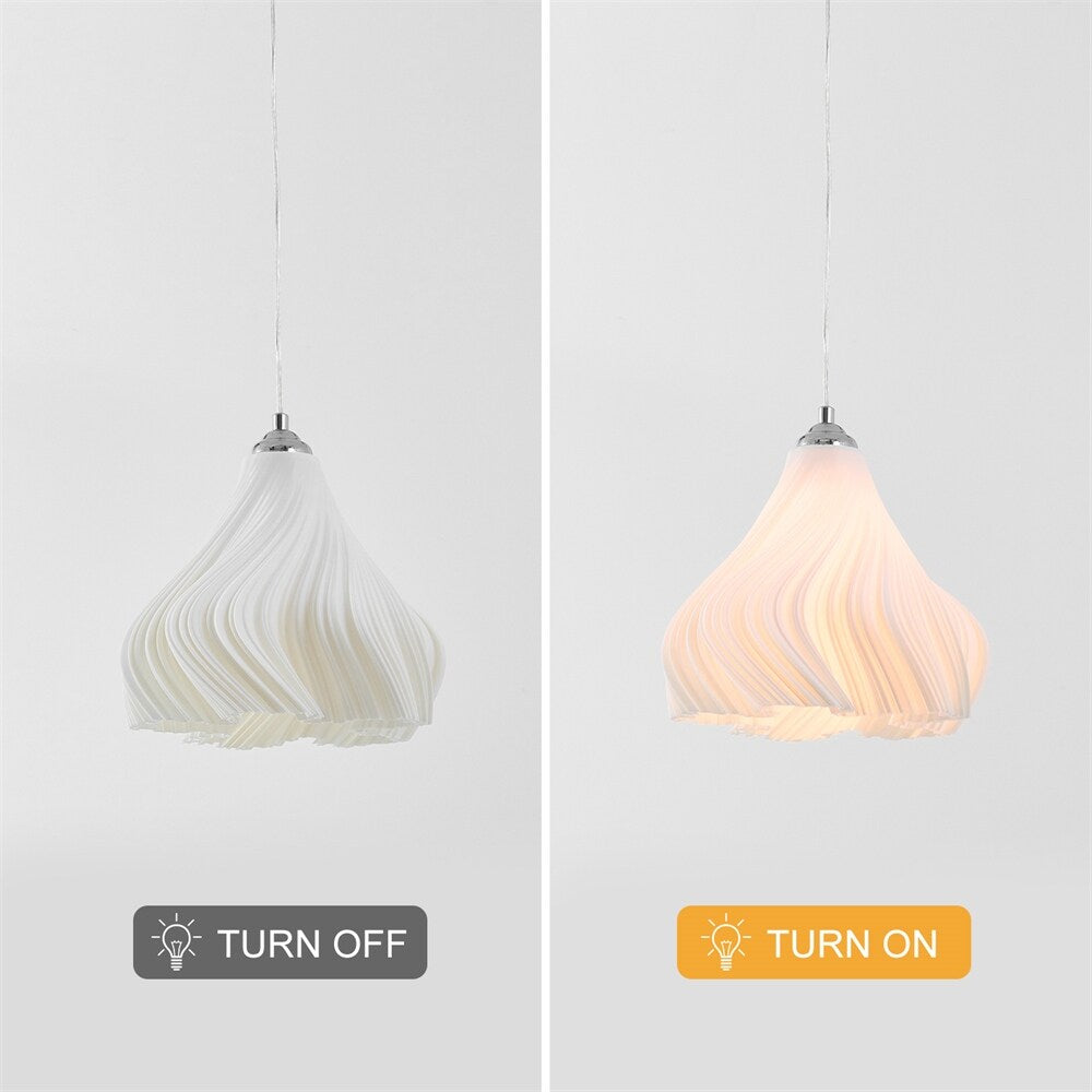 Adjustable Height Three-dimensional Petal Chandeliers No bulbs(2 Pack)