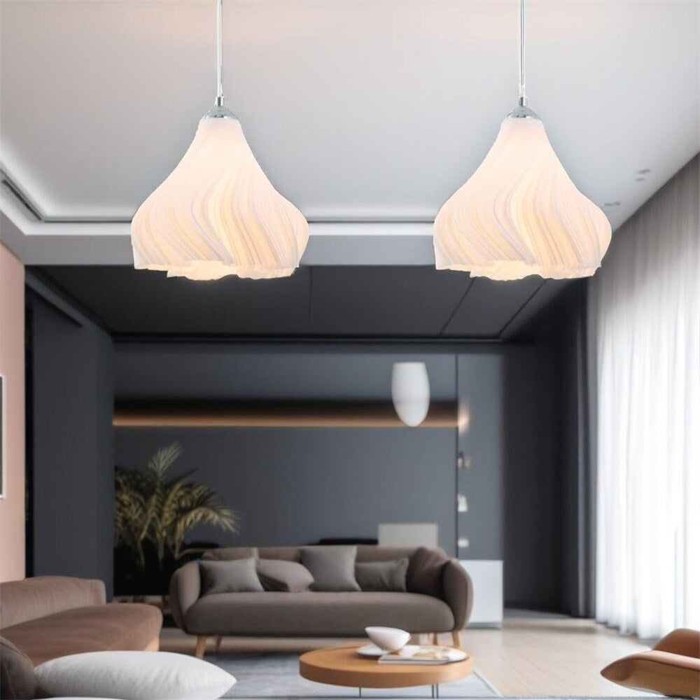 Adjustable Height Three-dimensional Petal Chandeliers No bulbs(2 Pack)