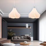 Adjustable Height Three-dimensional Petal Chandeliers No bulbs(2 Pack)
