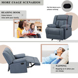 Adjustable Home Theater Single Recliner Thick Seat and Backrest