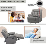 Adjustable Home Theater Single Recliner Thick Seat and Backrest