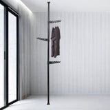 Adjustable Laundry Pole Clothes Drying Rack Coat Hanger