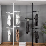 Adjustable Laundry Pole Clothes Drying Rack Coat Hanger