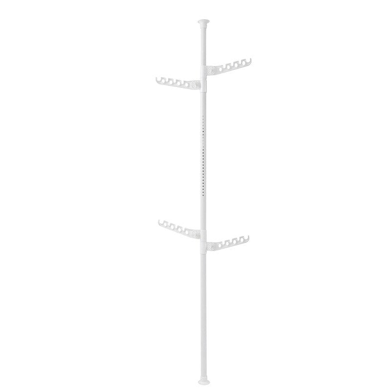 Adjustable Laundry Pole Clothes Drying Rack Coat Hanger