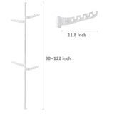 Adjustable Laundry Pole Clothes Drying Rack Coat Hanger