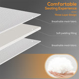 Adjustable Outdoor Chaise Lounge with Wheels and Breathable Fabric - N/A