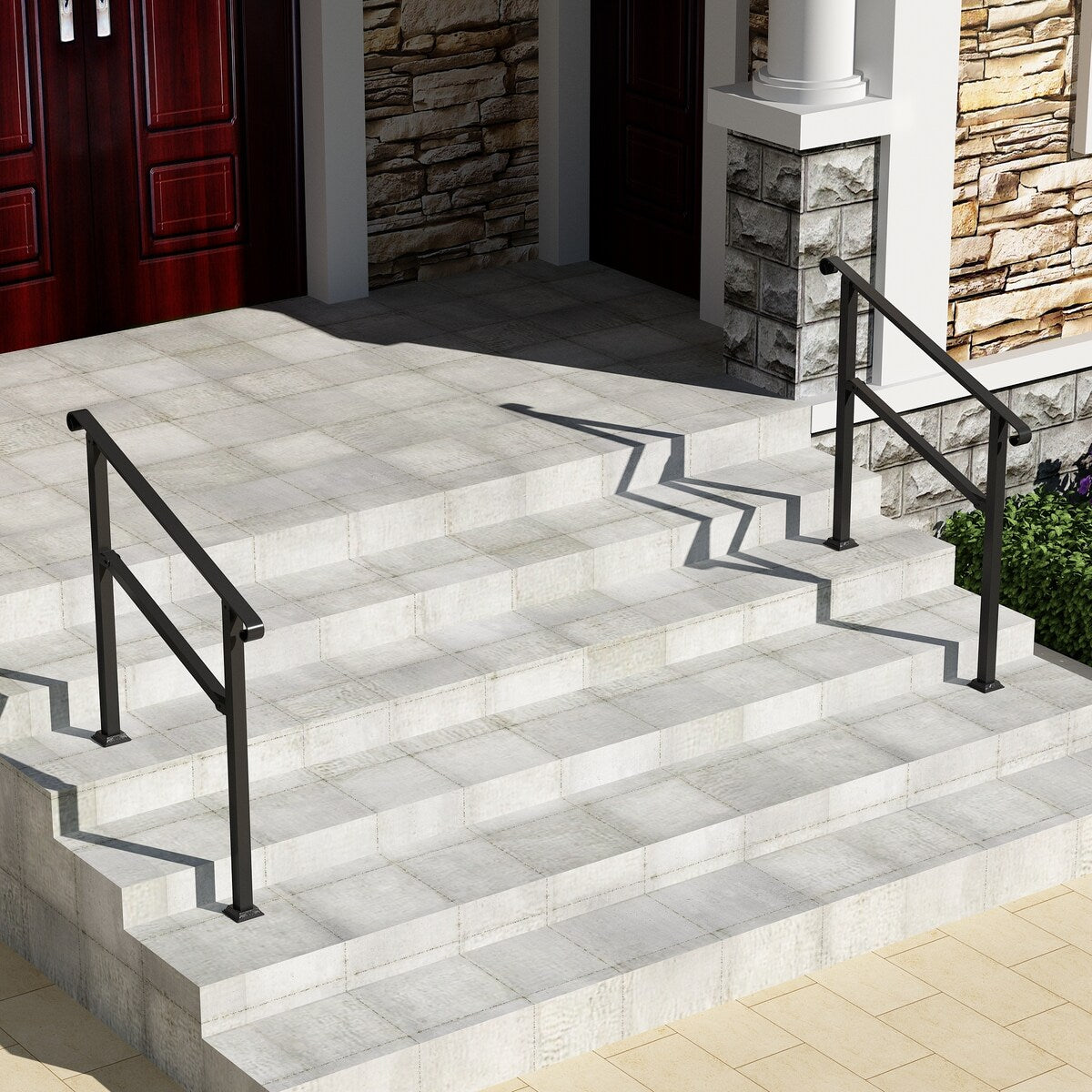 Adjustable Outdoor Stair Handrail Kit (Set of 2)