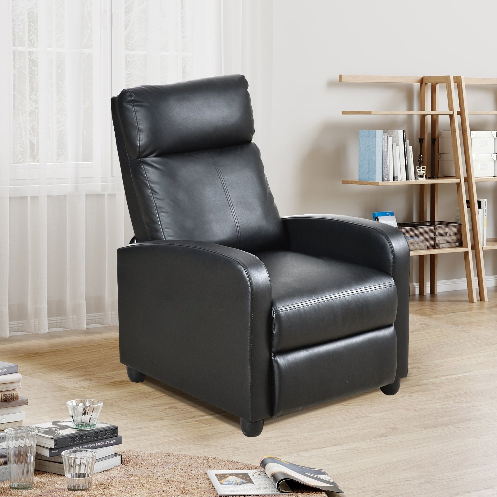 Simple Living Addin Small Reclining Accent Chair Overstock