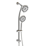 Adjustable Slide Bar Dual Shower Head Shower System