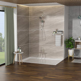 Adjustable Slide Bar Dual Shower Head Shower System
