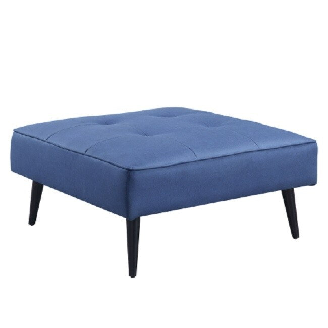 Adjustable Sofa & Ottoman, Blue Fabric