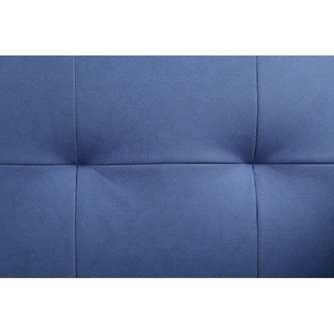 Adjustable Sofa & Ottoman, Blue Fabric