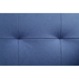 Adjustable Sofa & Ottoman, Blue Fabric