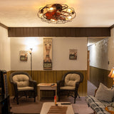 Adjustable Speed Case Ceiling Fans with Lights, Remote Control