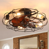 Adjustable Speed Case Ceiling Fans with Lights, Remote Control