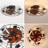 Adjustable Speed Case Ceiling Fans with Lights, Remote Control