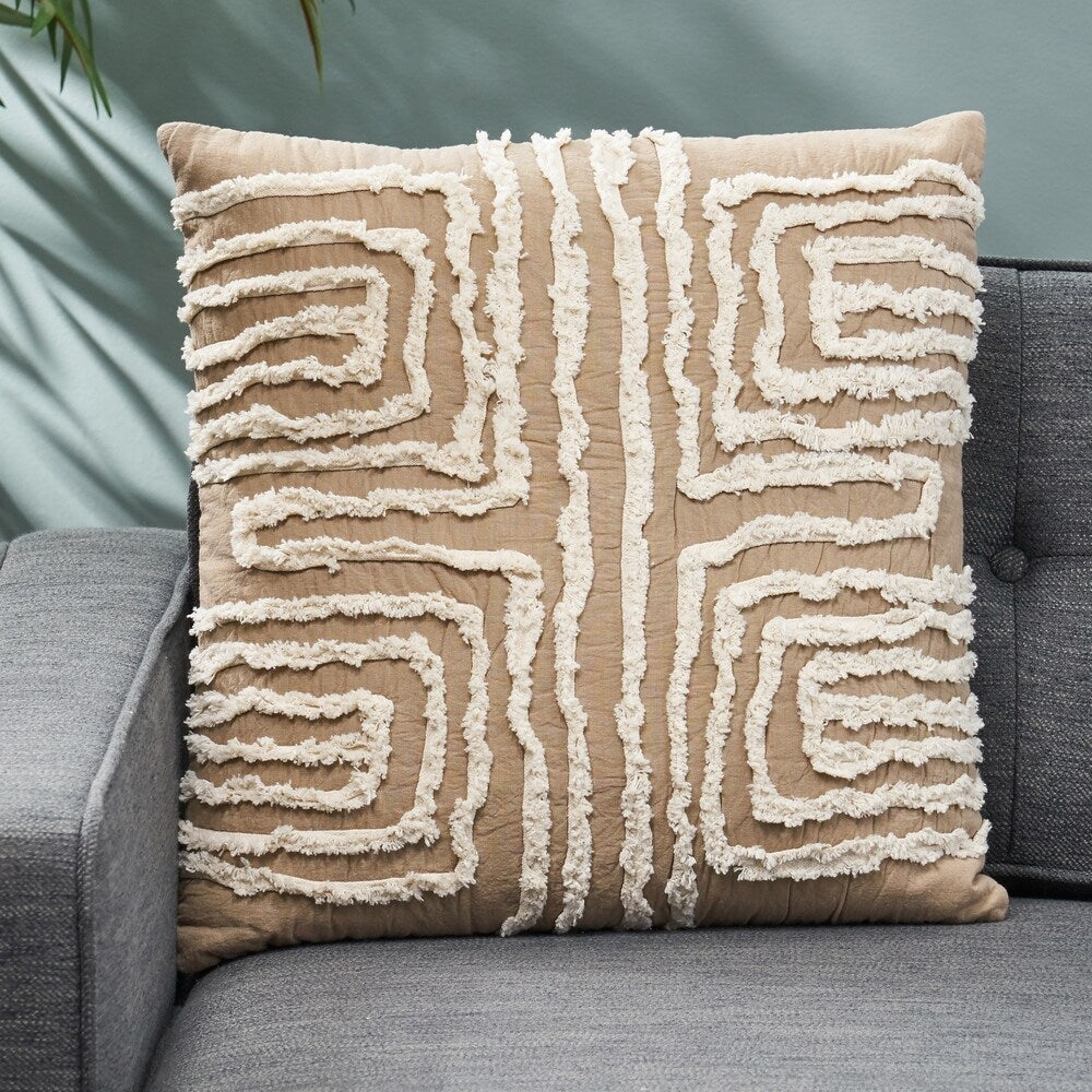 Alkire Modern Fabric Throw Pillow Cover by Christopher Knight Home