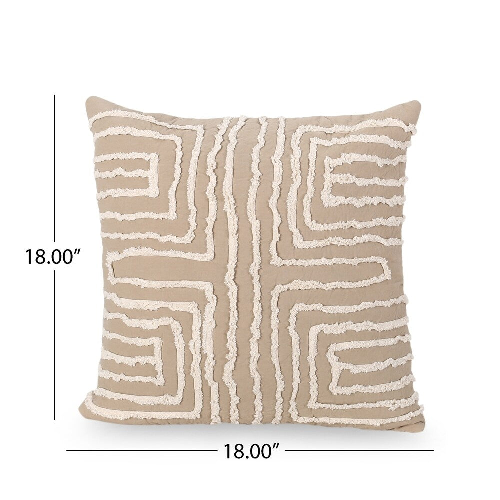 Alkire Modern Fabric Throw Pillow Cover by Christopher Knight Home