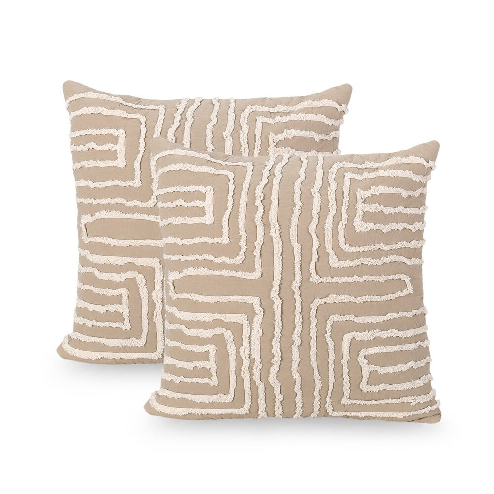 Alkire Modern Fabric Throw Pillow Cover by Christopher Knight Home