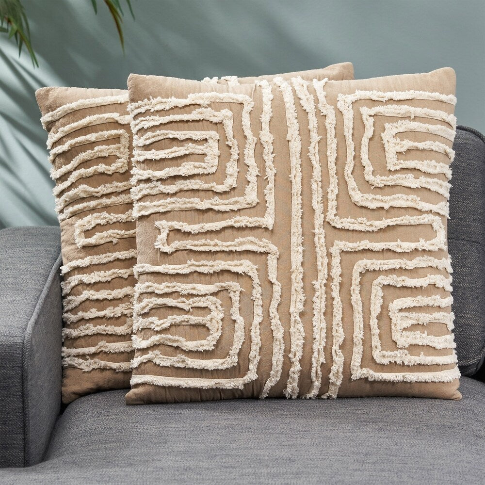 Alkire Modern Fabric Throw Pillow Cover by Christopher Knight Home
