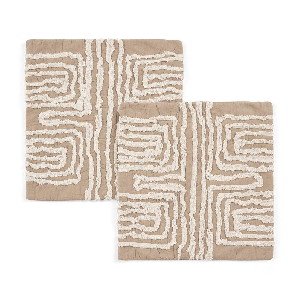 Alkire Modern Fabric Throw Pillow Cover by Christopher Knight Home
