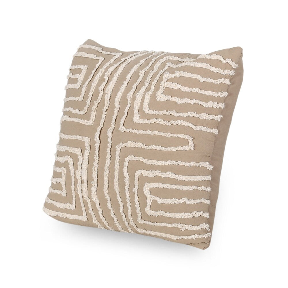 Alkire Modern Fabric Throw Pillow Cover by Christopher Knight Home