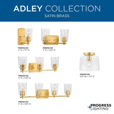 Adley Collection Five-Light Satin Brass Etched White Glass New Traditional Chandelier - 22.87 in x 22.87 in x 17.25 in