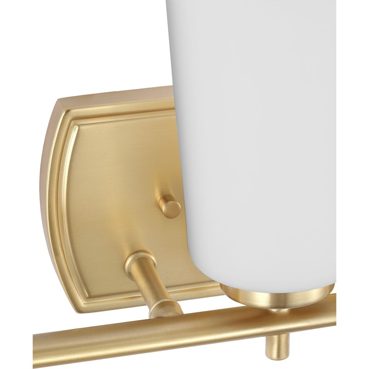 Adley Collection Three-Light Satin Brass Etched Opal Glass New Traditional Bath Vanity Light - 23 in x 6 in x 7.625 in